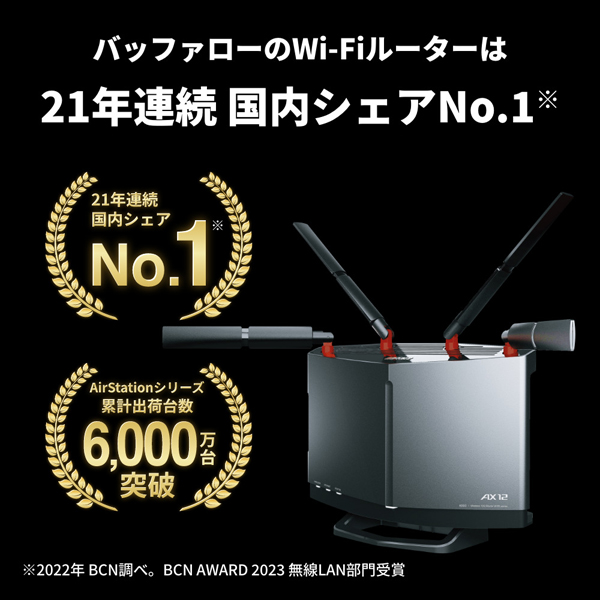 WXR-5950AX12 : Wi-Fiルーター : AirStation | バッファロー